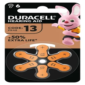 Batterij Duracell Hearing DA13 Ø7,9mm 310mAh 6 stu
