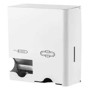 Dameshygiënedispenser MediQo-line klein RVS wit