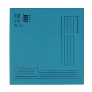 Vouwmap Quantore A4 ongelijke zijde 320gr blauw