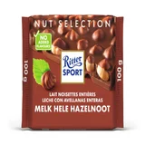 Chocolade Ritter Sport melk-hele hazelnoot 100gr