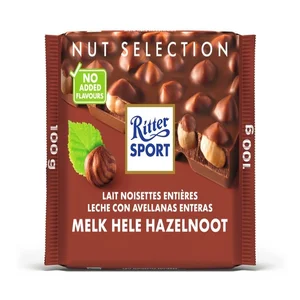 Chocolade Ritter Sport melk-hele hazelnoot 100gr