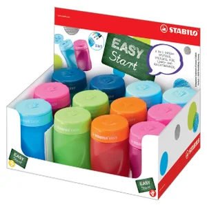 Puntenslijper STABILO Easy 4500 3 in 1 ass rechts-
