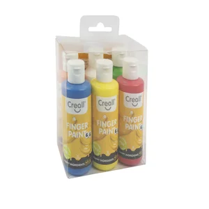Vingerverf Creall Happy Ingredients 6 kleuren à 80