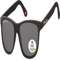 Zonnebril Montana met smoke gepolariseerd glas mat