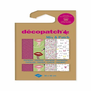 Hobbypapier Décopatch 30x40cm set à 4 vel thema Od
