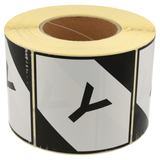 DULA Waarschuwingsetiket ADR Limited Quantity Y 100x100 mm - Kern 76mm - 1000 per rol