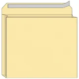 Envelop Quantore monsterzak 229x324x38mm zelfkl. creme 10 stuks