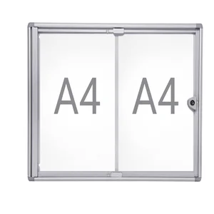 Binnenvitrine wand MAULextraslim whiteboard 2xA4 m