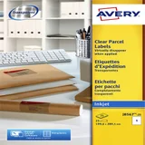Etiket Avery J8567-25 210x297mm A4 transparant 25 stuks