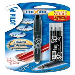 Rollerpen PILOT friXion medium zwart blister à 1 s
