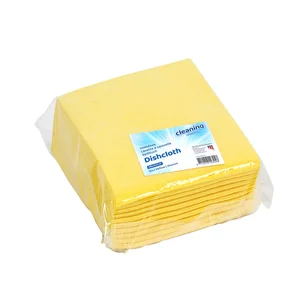 Werkdoek Cleaninq non-woven 38x40cm geel 10 stuks