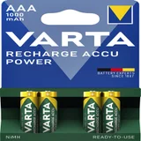 Batterij oplaadbaar VARTA 4x AAA 1000mAh ready2use