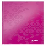 Notitieboek Leitz WOW A5 160blz 90gr lijn roze