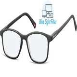Leesbril Montana +1.00 dpt blue light filter zwart