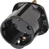 Reisstekker Brennenstuhl adapter GB/UK met aarding zwart