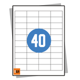 DULA Etiketten A4 40 stickers per vel 48,5x25,4mm 100 vel