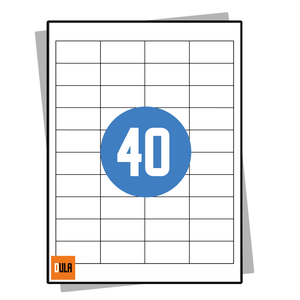 DULA Etiketten A4 40 stickers per vel 48,5x25,4mm 100 vel