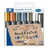 Brushpen Staedtler metallic etui à 7 kleuren