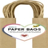 Tas met handvat Folia kraftpapier 125gr 12x15x5.5cm 20 stuks naturel