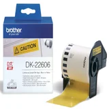 Brother DK-22606 Doorlopende labelrol geel 62mmx15,24m 