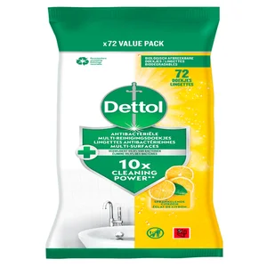 Reinigingsdoekjes Dettol antibacterieël Citrus 72