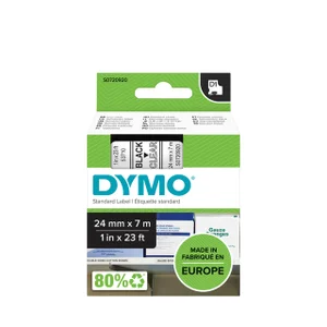 Labeltape Dymo LabelManager D1 polyester 24mm zwar