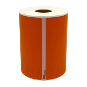 DULA - Dymo S0904980 4XL Groot verzendlabel oranje 104x159mm 220 per rol