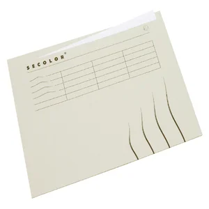 Vouwmap Secolor met tabrand A4 100% gerecycled kar