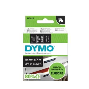 Labeltape Dymo LabelManager D1 polyester 19mm wit