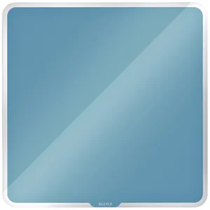 Glasbord Leitz Cosy magnetisch 450x450mm blauw