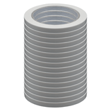 DULA zakkensluiter tape 16 rollen - 9mm x 6 meter - wit