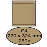 Envelop Quantore akte C4 229x324mm bruinkraft 250 stuks
