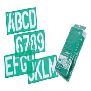 Lettersjabloon Linex hoofletters/letters/cijfers 1