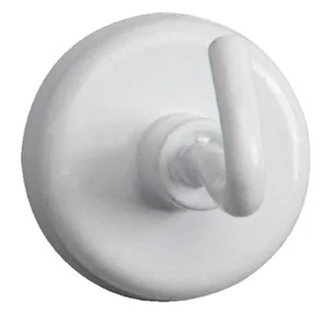 Magneet met haak MAUL 25mm trekkracht 3kg wit 5 st