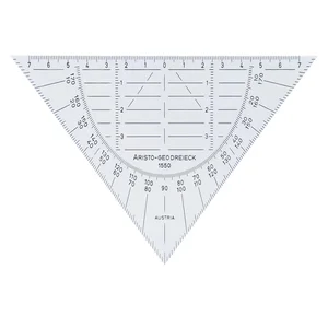 Geodriehoek Aristo 1550 160mm flexibel transparant