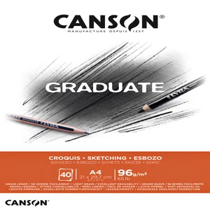Schetspapier Canson Graduate Sketch 40vel 96gr A4