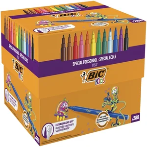 Kleurstiften BicKids visa fijn assorti schoolbox à