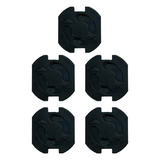 DULA stopcontactbeveiliging - set 5 stuks - zwart