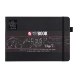 Schetsboek Sakura 80 zwarte vellen 140gr 210x148mm zwart