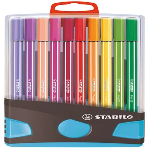 Viltstift STABILO Pen 68/20 ColorParade in antr/t