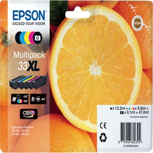 Inktcartridge Epson 33XL T3357 2x zwart + 3 kleure