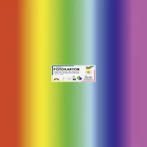 Fotokarton Folia 300gr 50x70cm 1650 regenboog