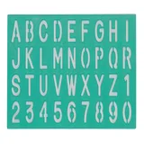 Lettersjabloon Linex hoofletters/letters/cijfers 30mm