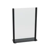 Kaarthouder Europel metaal met acryl bord A5 zwart