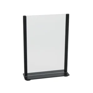 Kaarthouder Europel metaal met acryl bord A5 zwart
