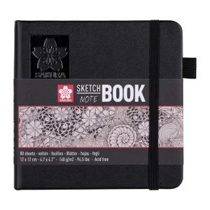 Schetsboek Sakura 80 witte vellen 140gr 120x120mm