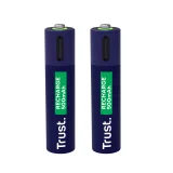 Batterij Trust USB-C oplaadbaar AAA 2 stuks