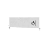 Scheidingswand MAUL akoestiek Uplight 120x50 lichtgrijs antrac.frame tafelklem