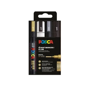Paintmarker Uni POSCA PC5M medium assorti set à 4