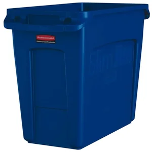 Afvalbak Rubbermaid Slim Jim Vented met luchtsleuv